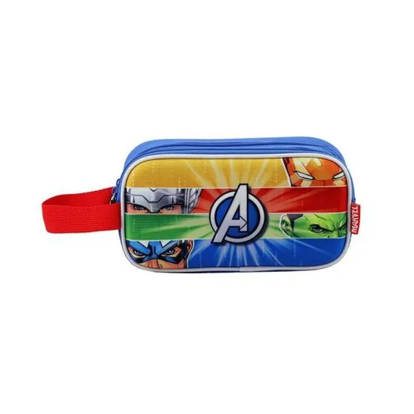 Cartuchera 2 cierres Avengers 3d 23x12x9 cm lsyd