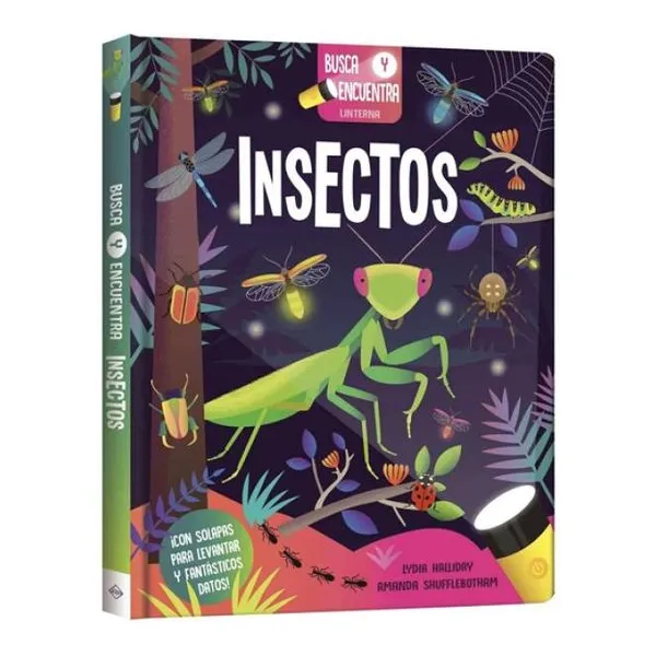 Insectos busca y encuentra con linterna 26 20 cm