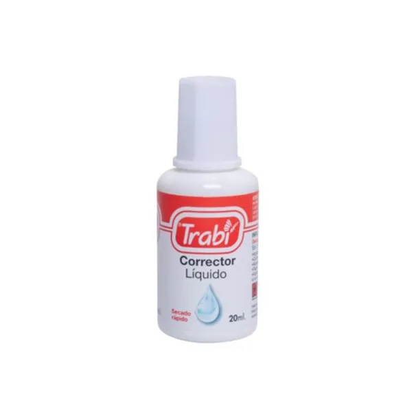 Corrector liquido trabi ecologico con pincel 20 ml