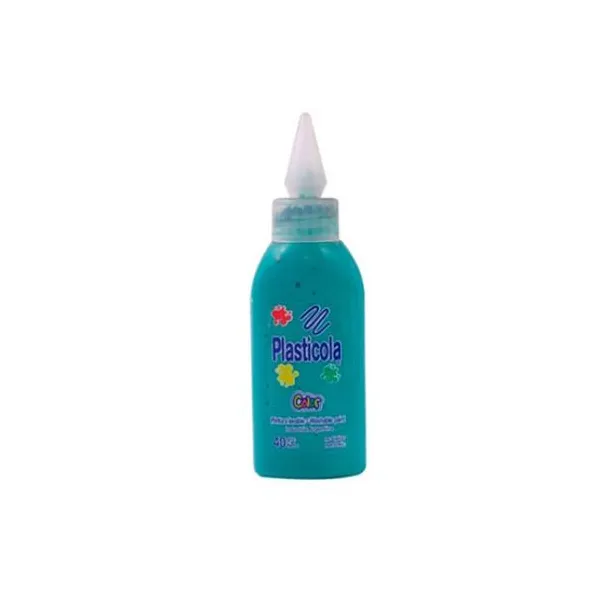 Adhesivo vinílico color Plasticola 40 grsverde
