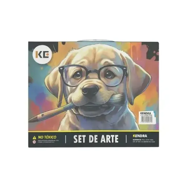 Set de Arte kendra puppy valija madera x53 piezas