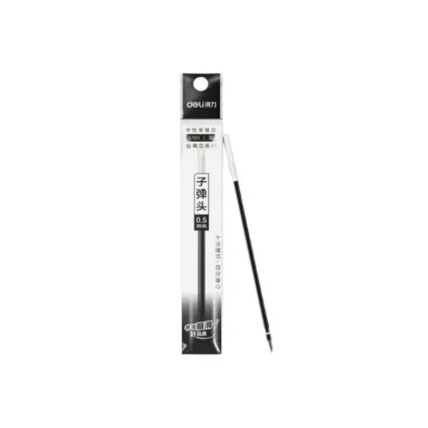 Repuesto para roller gel deli 0.5 mmnegro
