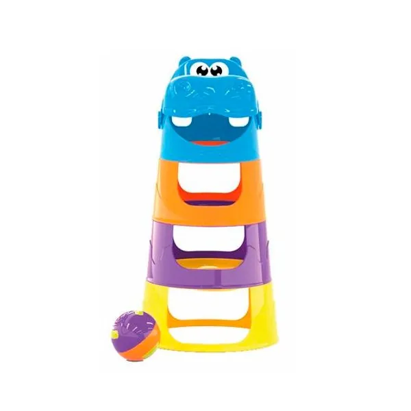 Torre apilable hipopotamo 15x30 cm en bolsa jxp brink 268