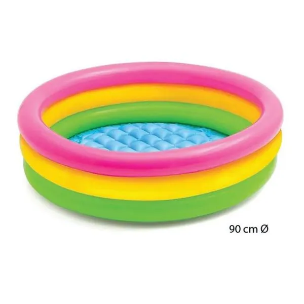 Pileta inflable redonda, 3 colores.