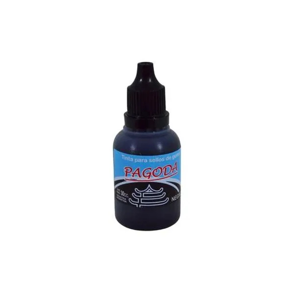 Tinta para sellos de goma 30cc x unidad pagoda