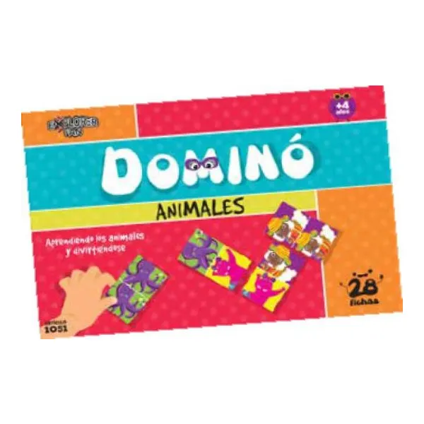 Domino animales contiene 28 fichas