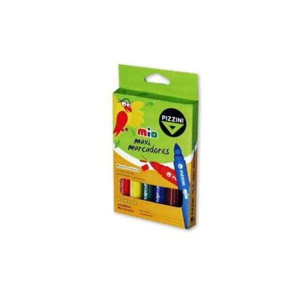Marcador mio maxi pta con caja x6 Pizzini