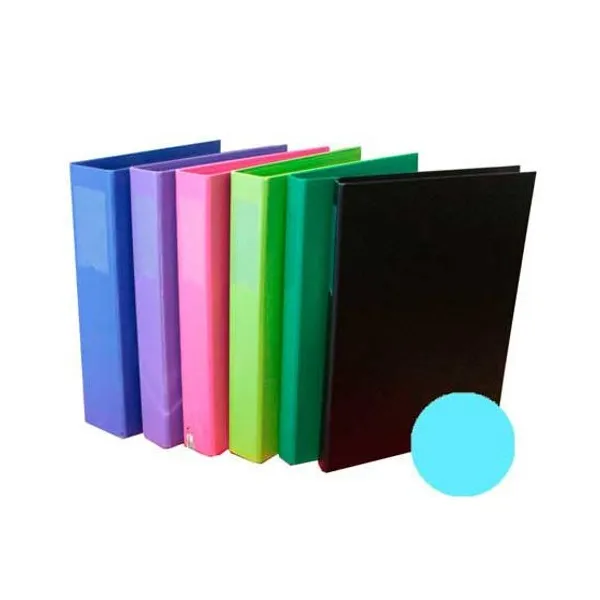 Carpeta the-pel tamaño a4 forrada pvc 2 x40 con tarj.celeste