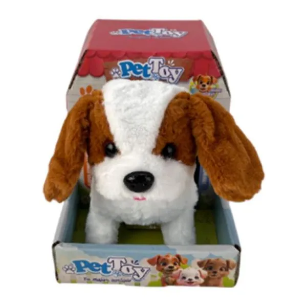Mascota de peluche perro freddy con sonido 19 17 cm