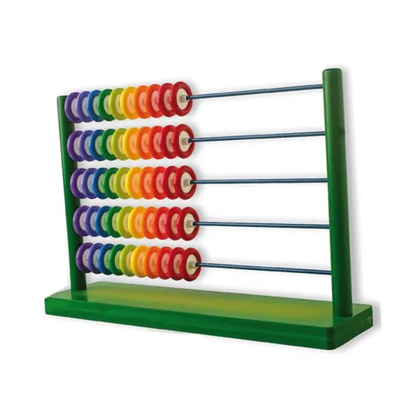 Contador playstik gigante madera 50 piezas