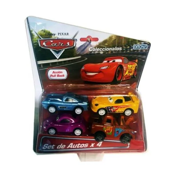 Cars pull back x4