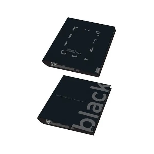 Carpeta a4 2x40 black x unidad modelos surtido Skora