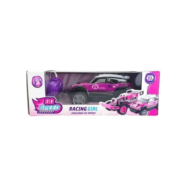 Auto a radio control racing girl 1:18 go speed a pilas en caja 34x12x17 cm modelos surtidos
