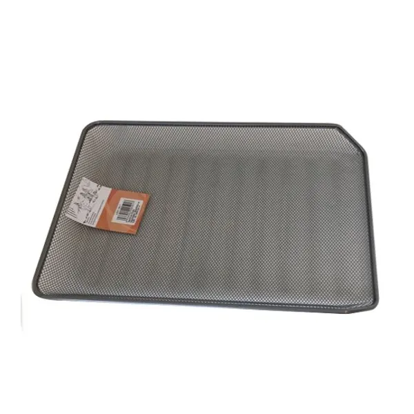 Bandeja coxi a4 enrejado metálico simple plata