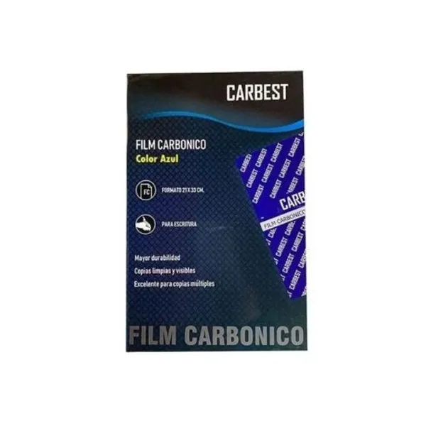 Carbonico carbest film tamaño oficio azul x10 hjs.