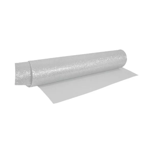 Goma eva super glitter 1.5 mm 40x60 cm blanca x10 asb