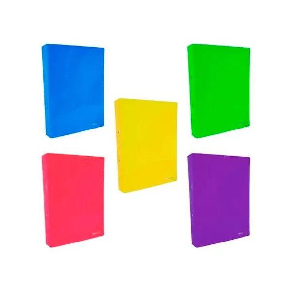 Carpeta oficio 2x40 pvc x unidad colores surtidos