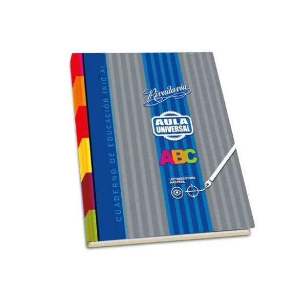 Cuaderno tapa dura Rivadavia abc aula universal educ.inicial x42 hs.