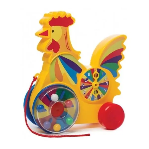 Arrastre gallina en caja
