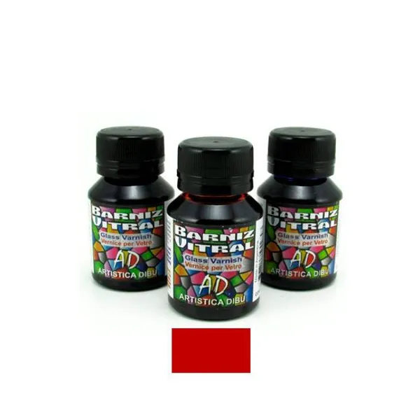 Barniz ad vitral 40/50 ml080-trans.rojo ad