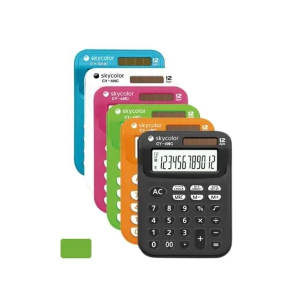 Calculadora skycolor ct6n 12 digitos verde (110 x80 mm)