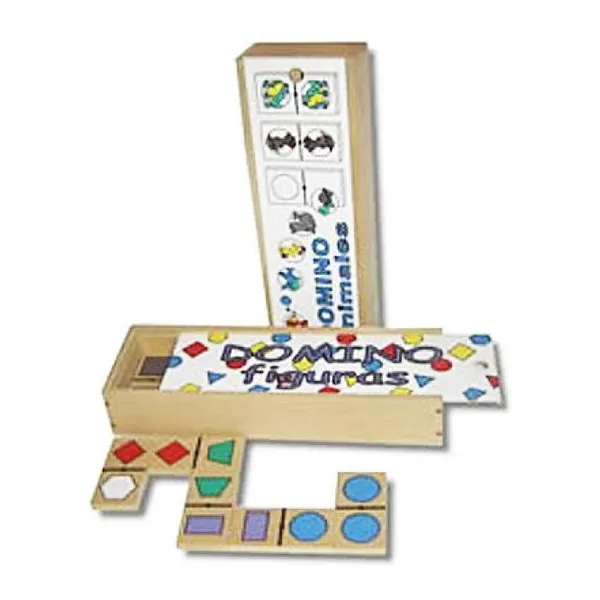 Domino grande en caja de madera