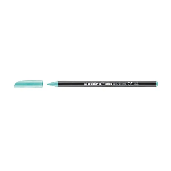 Fibra Edding e 1200 pastel al agua verde