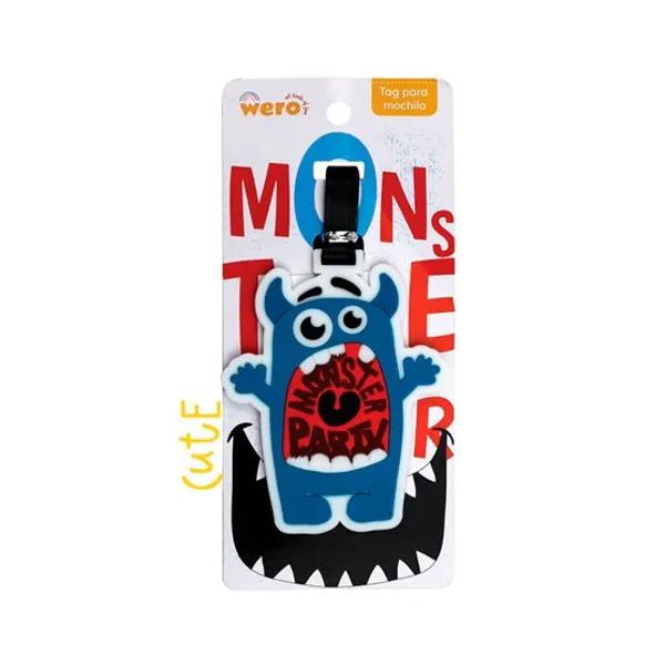 Tag identificador de silicona Wero monster