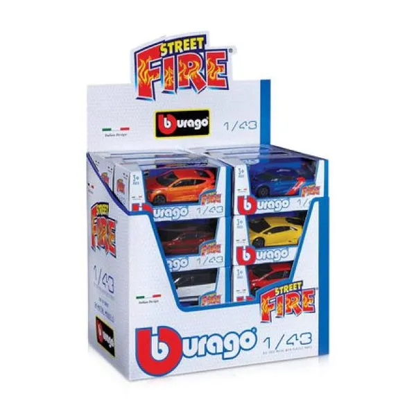 Bburago 1:43 street fire, blister card 18