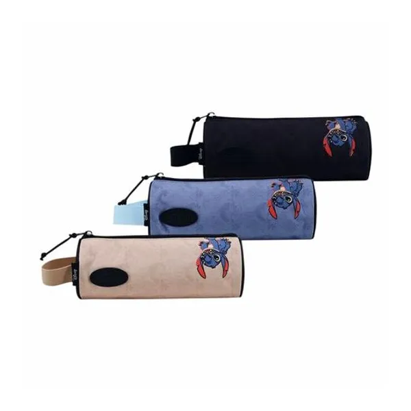Cartuchera 1 cierre tubo Disney Stitch 8x22 cm x unidad colores surtidos