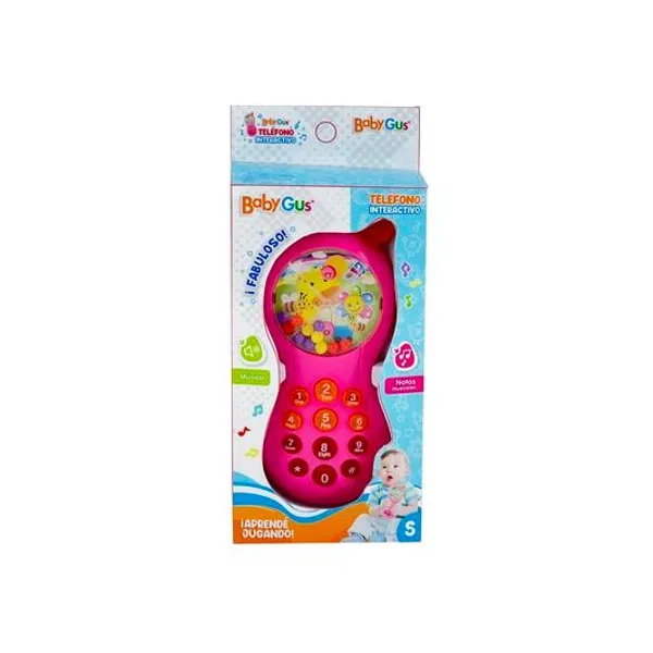Telefono interactivo con luz y sonido en caja 9x21 cm