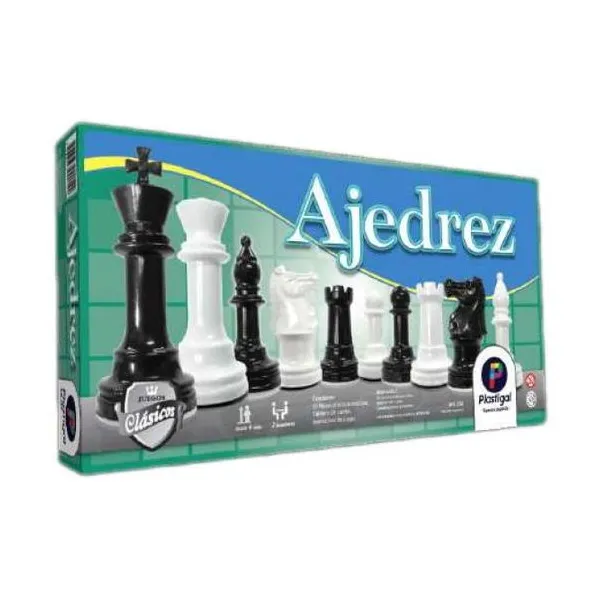 Ajedrez escolar macizo con tablero 40x40