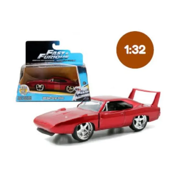 Jada - auto escala 1:32 fast & furious dodge charger daytona 1969 rojo - en caja