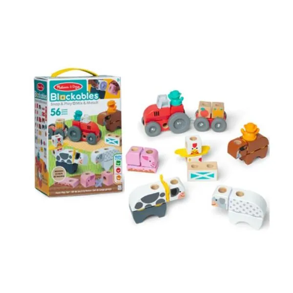 Melissa & doug bloques granja 56 piezas