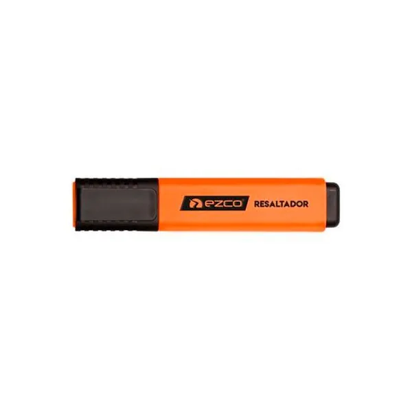 Resaltador chato neon naranja caja x12 Ezco
