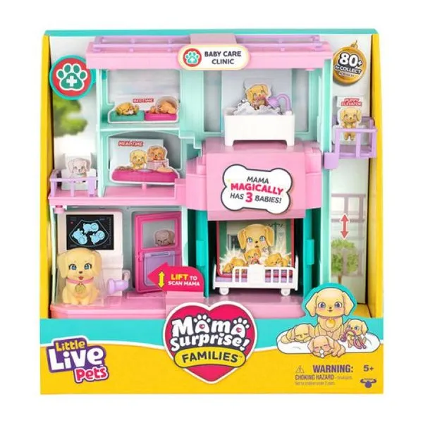 Little live pets mamá surprise families clinica con labradores retriver