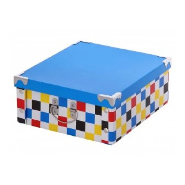 Caja the-pel cartón fantas.multicolor con esquin.y manija