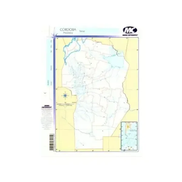 Block mapas m.c.n.° 3 pcia. cordoba p x40 unid
