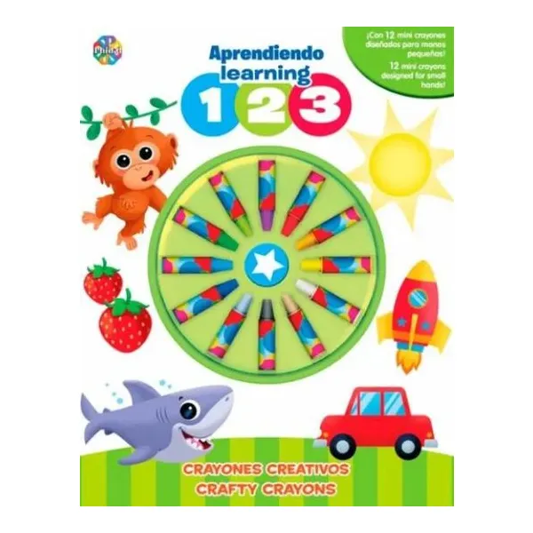 Learning aprendiendo 123 crayones creativos bilingüe