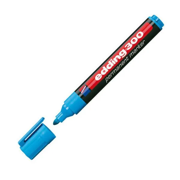 Marcador Edding e 300 permanente para red.3 mmceleste