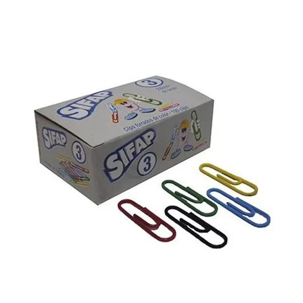 Broche clip n.° 3 Sifap forrado 28 mmx 100 unid.