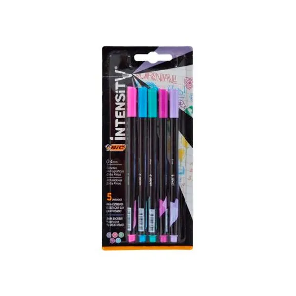 Microfibra intensity 0.4 mm pastel x5 BIC