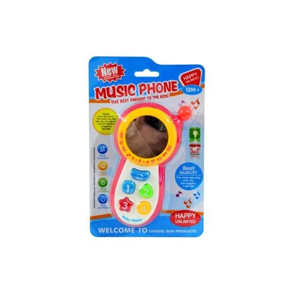 Telefono interactivo con sonido en blister 14.5x22 cm