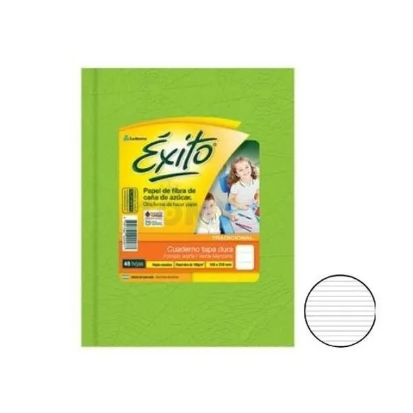 Cuaderno 19x24 rayado t/d universo v.manzana 48h Éxito