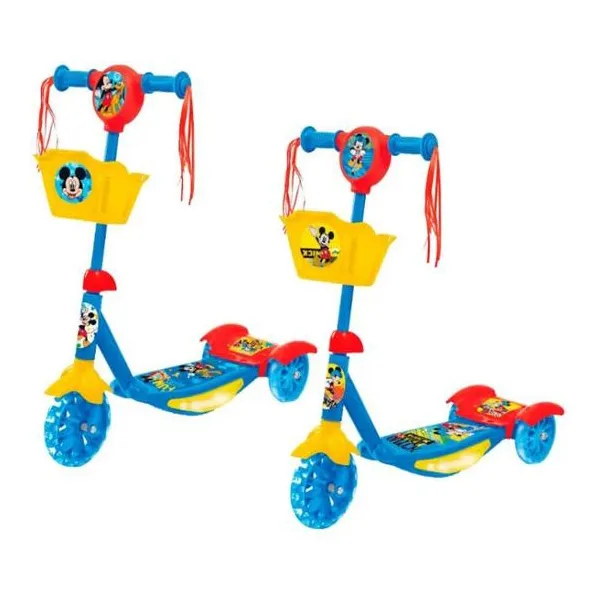 Monopatin mickey con luces y música 61x60x16 cm (hasta 35 kg)