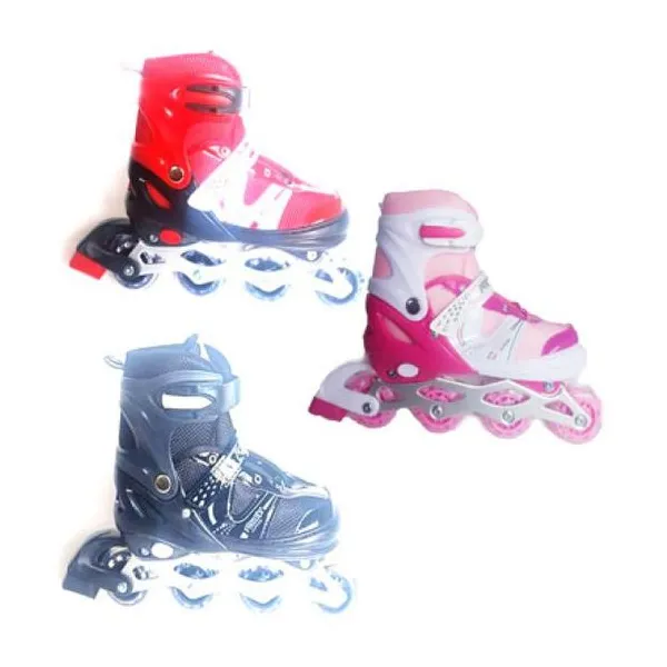Roller extensible aluminio (talle 28 al 32) ruedas con luz