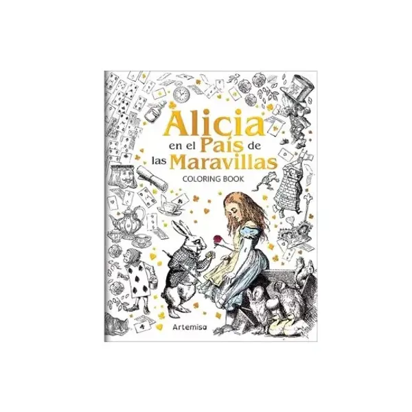 Libro artemisa col.alicia en el pais de las maravillas - coloring book