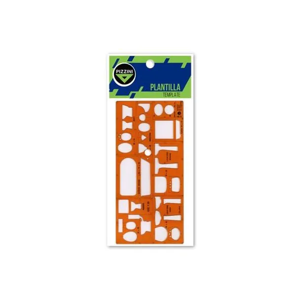 Plantilla flexible sanitario 1:20 12.5x26.5 cm pizz