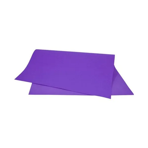 Goma eva color 1.5 mm 40x60 cm violeta x10 asb