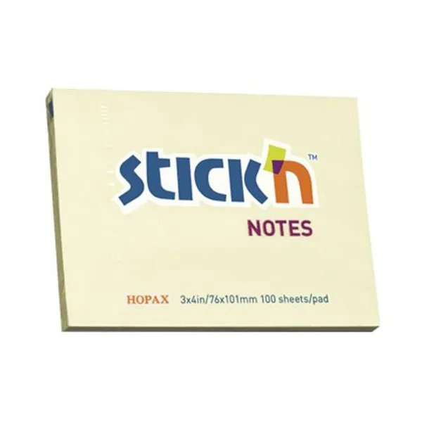 Notas adhesivas stick 76 x102 mmx 100 hs.amarillo
